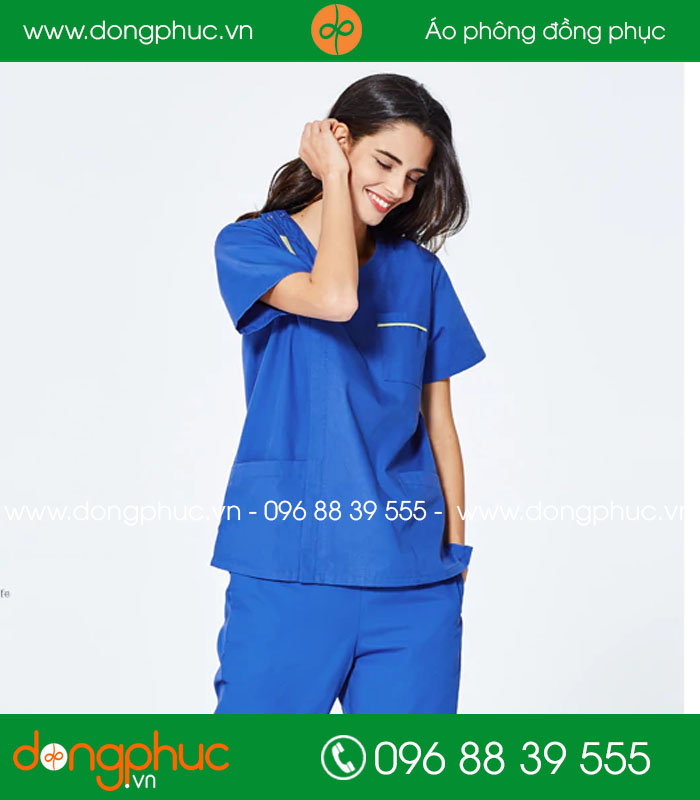 Đồng phục phòng mổ màu xanh bích